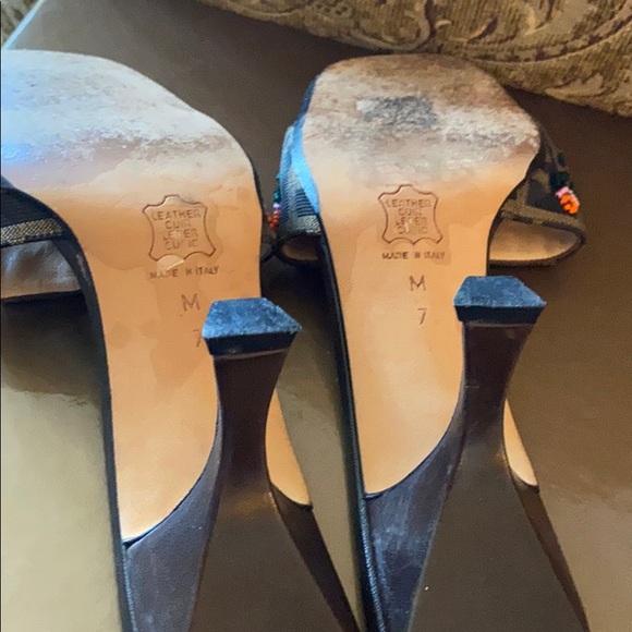 FENDI Zucca Pattern Beads Sandals RK14218i - Picture 4 of 5